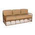 Cane S650031Aluminum Bamboo Outdoor Upholstered Restauarnt Hotel Lounge Seating Sofa